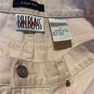 Vintage Bill Blass light pink high rise tapered legs
